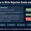 How to write candidate rejection emails with AI without sounding robotic — prompts and templates for four rejection scenarios